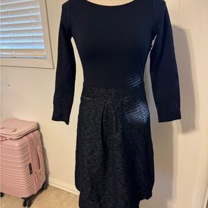 Theory Black Long Sleeve Dress